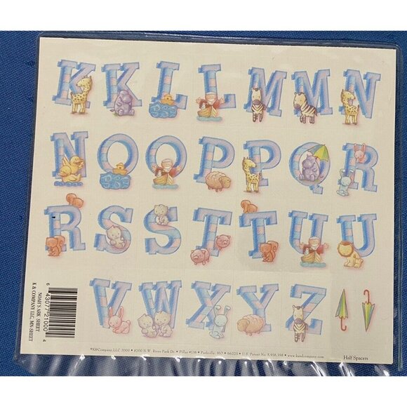 K & Company Vintage Noah's Ark Alphabet Nursery Stickers - Picture 2 of 4